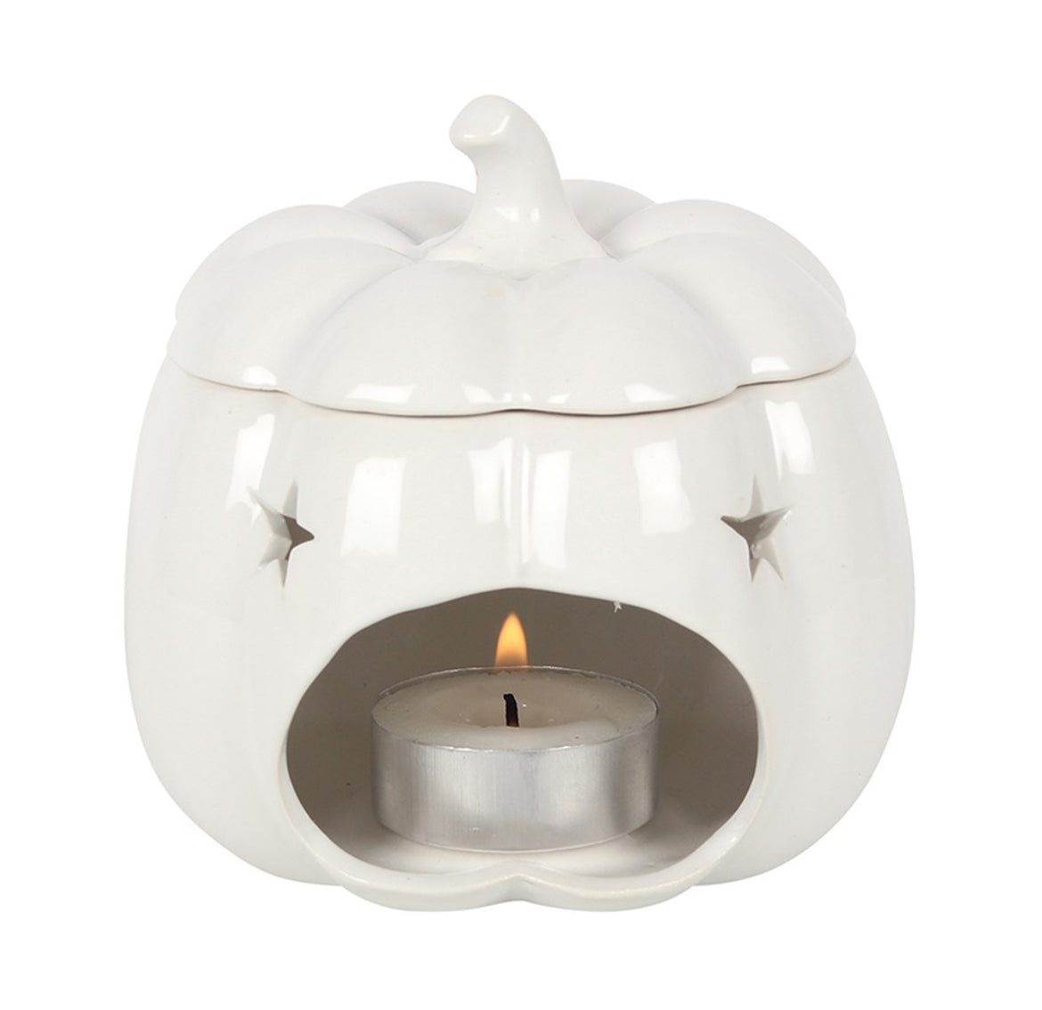 WHITE PUMPKIN OIL BURNER