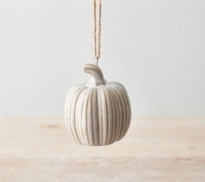 Hanging Ceramic Pumpkin