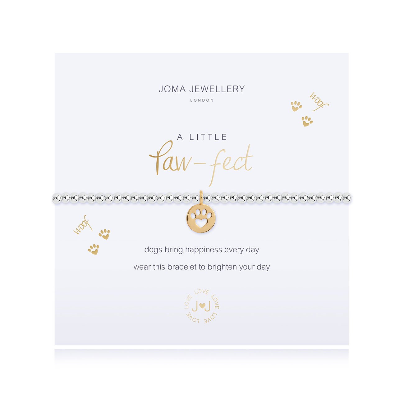 Joma Jewellery - A Little Paw- Fect Dog Bracelet