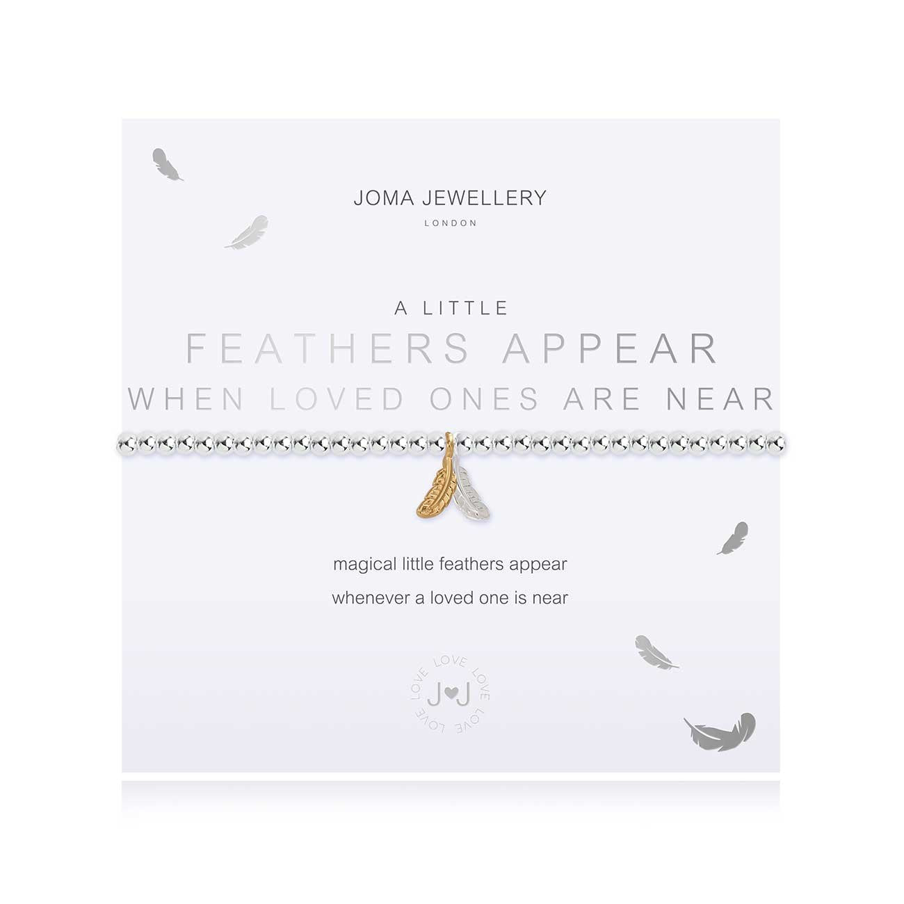 JOMA JEWELLERY - A LITTLE FEATHERS APPEAR WHEN LOVED ONES ARE NEAR BRACELET