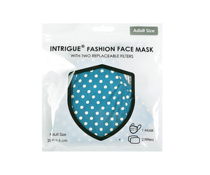 Teal dot 100% Cotton mask with nose bridge - Filter