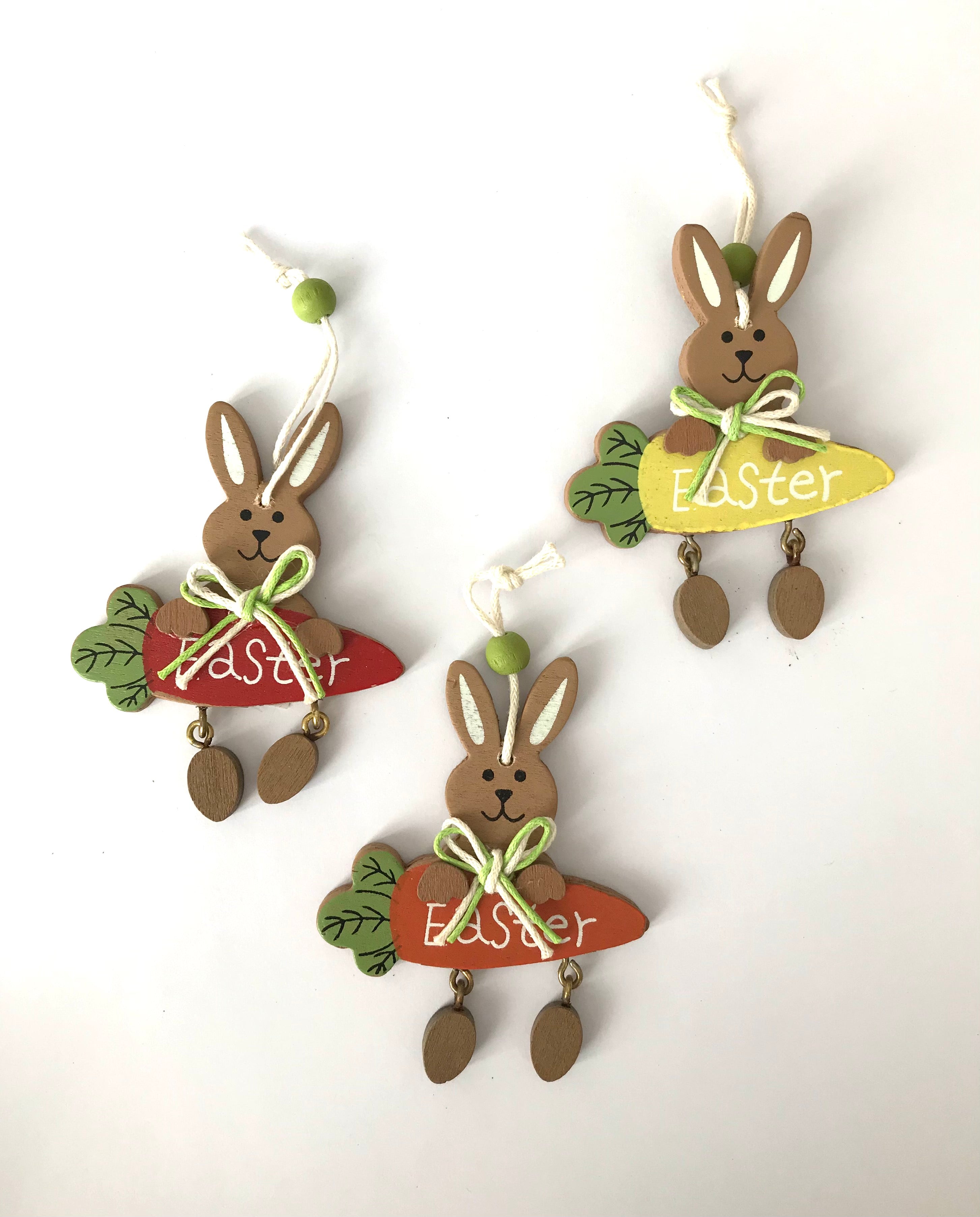 Easter Rabbit Hanging Decoration - Assorted Colours