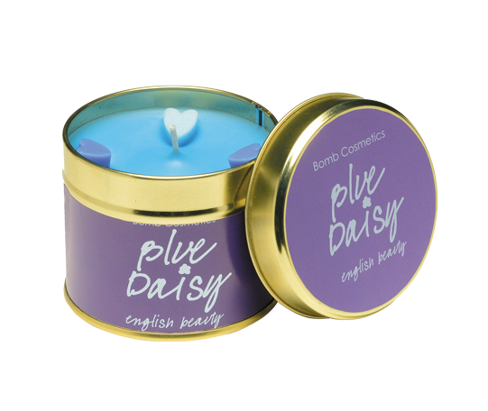 Blue Daisy Tinned Candle