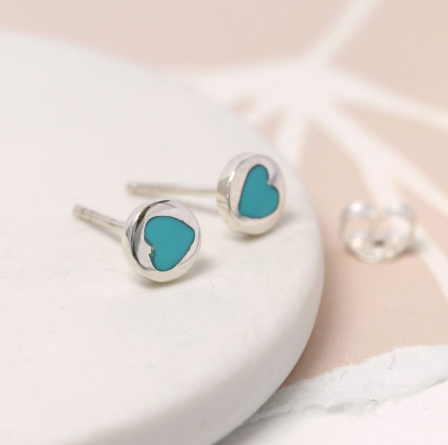 Turquoise stud 2025 earrings tiffany