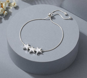 Adjustable 3 star bracelet