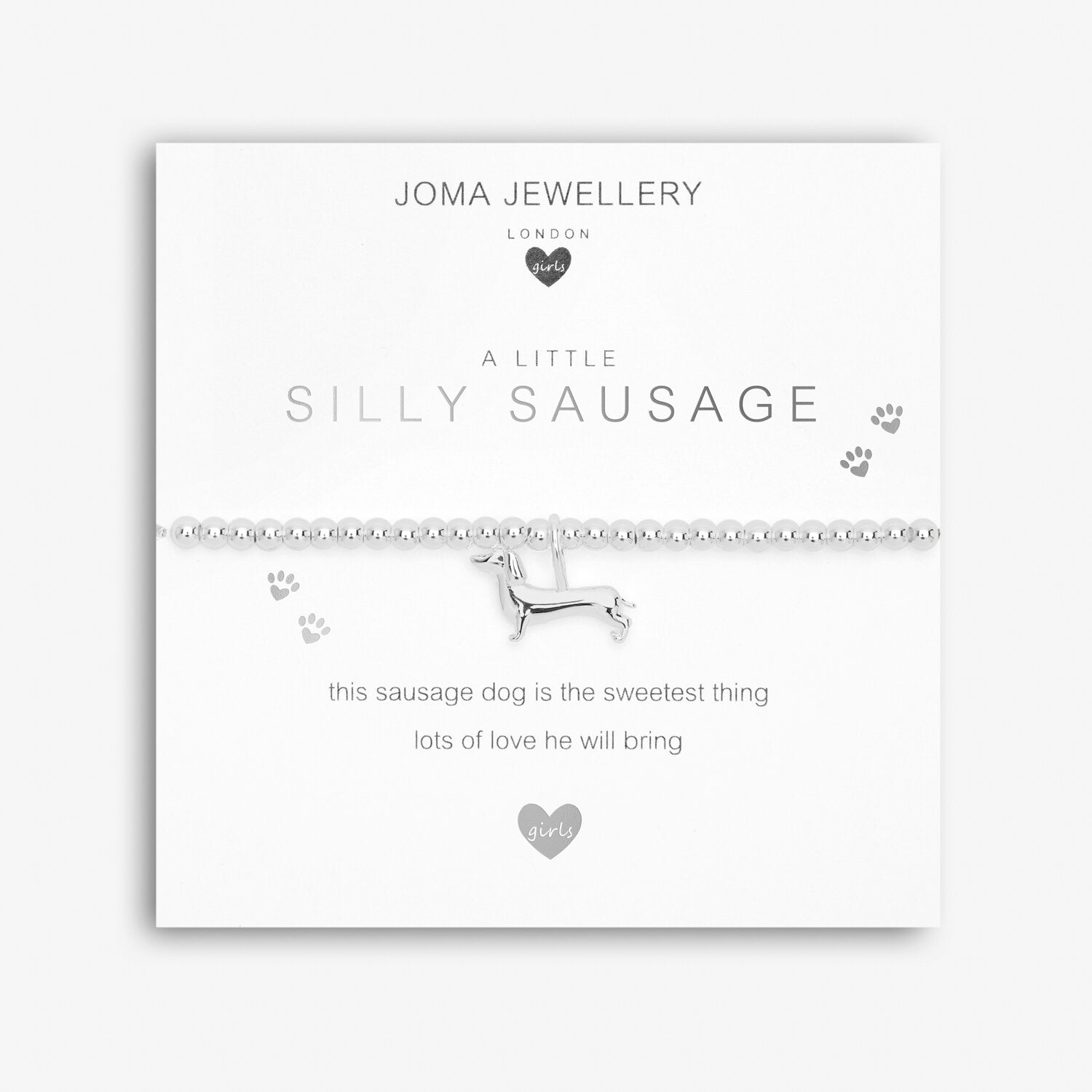 Joma Jewellery Children's A Little 'Silly Sausage'